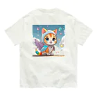 癒しの部屋🐾໒꒱の着ぐるみCat✧˖* オーガニックコットンTシャツ