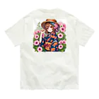 かるるんショップの夏と浴衣と麦わらと Organic Cotton T-Shirt