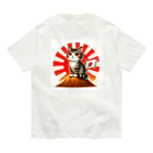 hikotakuの日本が大好きな猫 オーガニックコットンTシャツ