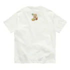 coeur.yu（クードットユー）うちの子さん企画グッズSHOPのコタさん　前面①背面③ Organic Cotton T-Shirt