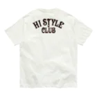 ハワイスタイルクラブの〔Back Print〕 HI STYLE CLUB オーガニックコットンTシャツ