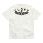 ハワイスタイルクラブの〔Back Print〕Aloha Wing オーガニックコットンTシャツ