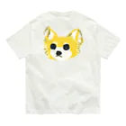 古屋智子（TomokoFuruya）のわんこの茶色ちゃん オーガニックコットンTシャツ