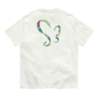 samanaboeのsamanaboe flower ver. オーガニックコットンTシャツ