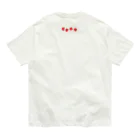 手描 DESIGN LabのI LOVE …『苺』  Organic Cotton T-Shirt