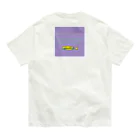 tsuriii(ツリー）の立つ鳥跡を濁さず（purple） Organic Cotton T-Shirt