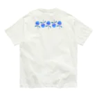 813hachiの青紫陽花 オーガニックコットンTシャツ