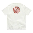 Y's Ink Works Official Shop at suzuriのRising sun Crow (Black Print) Organic Cotton T-Shirt