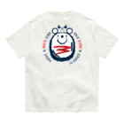 イラスト MONYAAT のバックプリント ミニハンバーグのナイスくん オーガニックコットンTシャツ