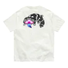 もむのふの爬虫類グッズやさんのマツカサトカゲちゃんバックプリント Organic Cotton T-Shirt