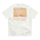 fouchanのふーちゃんひょっこりバックプリントTシャツ オーガニックコットンTシャツ