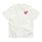 Walton’sのハート　PINK Organic Cotton T-Shirt