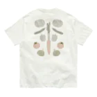 たっちからぁショップのなでなで野菜パステル Organic Cotton T-Shirt