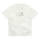 DOG FACEのトイプードル【わんデザイン 4月】 Organic Cotton T-Shirt