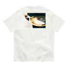 seizanのegg & bread オーガニックコットンTシャツ