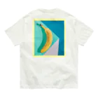 pekopeko no pelo's shop！のbanana × mint green オーガニックコットンTシャツ