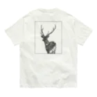 toejanssonのDEER 609 White Organic Cotton T-Shirt