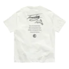 border collie_Lampのフリスビードッグ(ウクライナver.BK) Organic Cotton T-Shirt