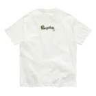 Rangetuのネモフィラと心 オーガニックコットンTシャツ