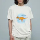 fumimicreativeのアロサウルス　80年代風レトロポップな恐竜 Organic Cotton T-Shirt