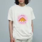 fumimicreativeのステゴサウルス　80年代風レトロポップな恐竜 Organic Cotton T-Shirt