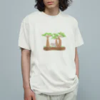 ぱをみせのバオバブとゾウ Organic Cotton T-Shirt