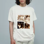 4匹の猫のよんねこシリーズ オーガニックコットンTシャツ