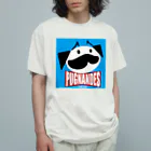 BEACSのPUGNANDES2022‗Blue オーガニックコットンTシャツ