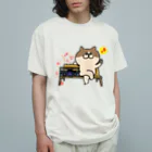 tokisanのベンチでラジカセ。 オーガニックコットンTシャツ