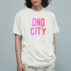 JIMOTOE Wear Local Japanの大野市 ONO CITY Organic Cotton T-Shirt