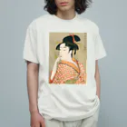 寿めでたや(ukiyoe)のUkiyoe　Utamaro Organic Cotton T-Shirt