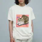 chunchunchunziの百獣の王と小鳥 オーガニックコットンTシャツ