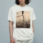 aoi.aoの砂浜の上の足跡 - I was, I am, I will be Organic Cotton T-Shirt