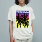 ラクガキ工房のTOMORROW オーガニックコットンTシャツ