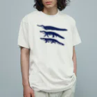 segasworksのワニワニワニさん（青） Organic Cotton T-Shirt