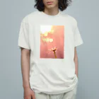 Petal N' Featherのふわり落ちる光 オーガニックコットンTシャツ