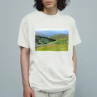 もくもくモクレンの日本スピッツデザインショップの巻機山Ｔシャツ オーガニックコットンTシャツ