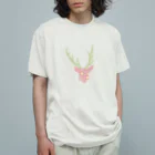 toejanssonのDeeR × strawberry オーガニックコットンTシャツ