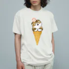 mofusandのアイスにゃん オーガニックコットンTシャツ