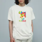 onehappinessのトイプードル　骨ガム オーガニックコットンTシャツ