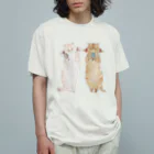 トコロコムギのツインテールにゃんこ Organic Cotton T-Shirt