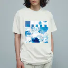 wtnb_kanaの海コラージュ オーガニックコットンTシャツ