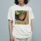 あゆのしおやきのとんこつラーメン オーガニックコットンTシャツ