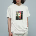 asami　otomoの薔薇とラーメン（点灯） オーガニックコットンTシャツ