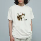 Cleavageのロゴにゃんこ Organic Cotton T-Shirt