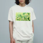 葉月あさこ(風椋)＠癒しの書【公式】の黄緑系 インクアート Organic Cotton T-Shirt