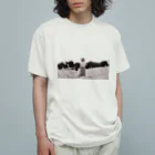 枚方のカンバーバッジの山見つめ オーガニックコットンTシャツ