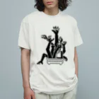 ずぅんのドットボンサイ「手」 オーガニックコットンTシャツ