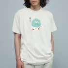 ちくわぶのていねいな暮らしをするモンスター オーガニックコットンTシャツ