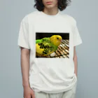 カエルのインコ　ああねむ〜 Organic Cotton T-Shirt